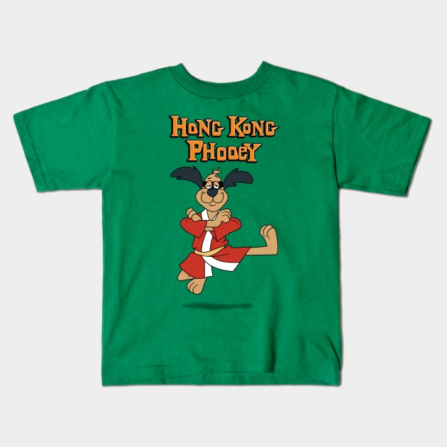 Hong Kong Phooey Kids T-Shirt by GraphicGibbon